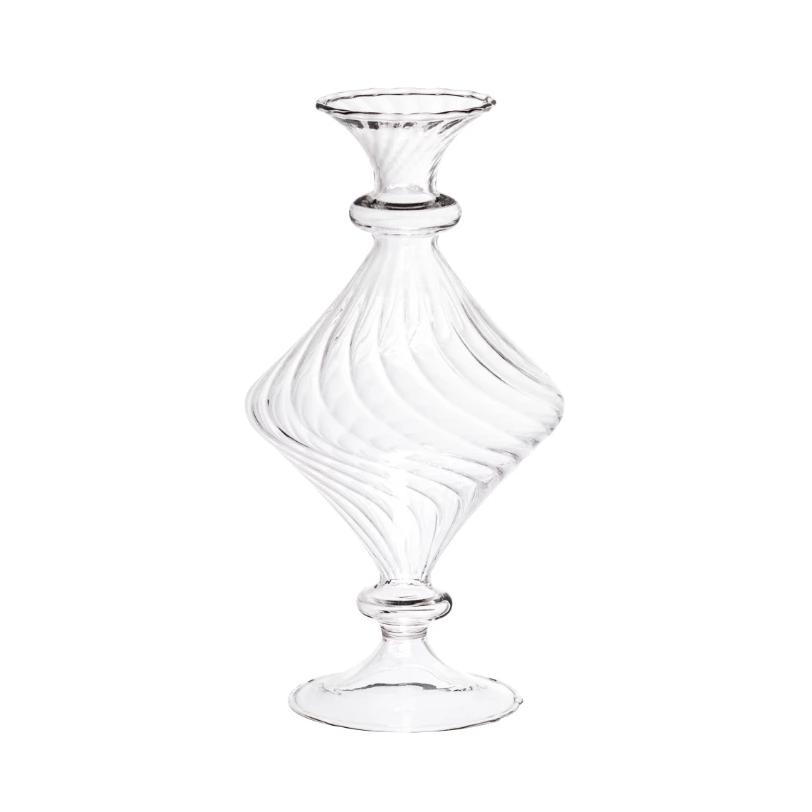 Greige Mini Mouth-blown Glass Vases