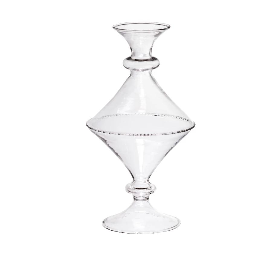 greige Mini Mouth-blown Glass Vases