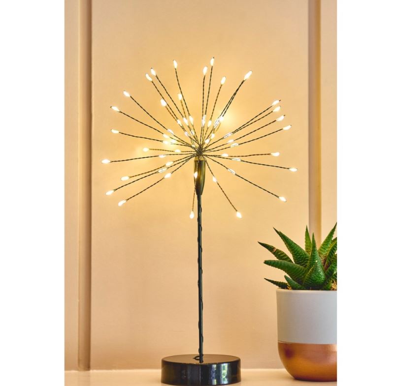 greige Mini Table StarBurst LED Star - Black