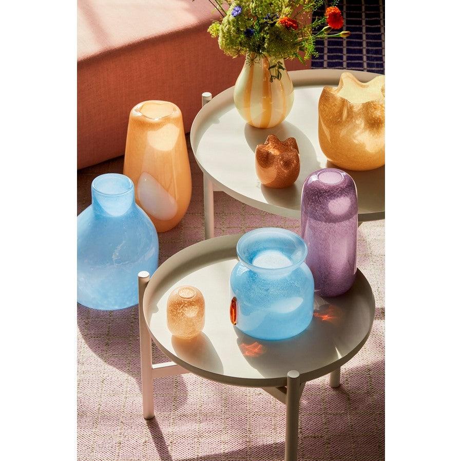 Greige Mouth Blown Vase - Esther - Broste Copenhagen