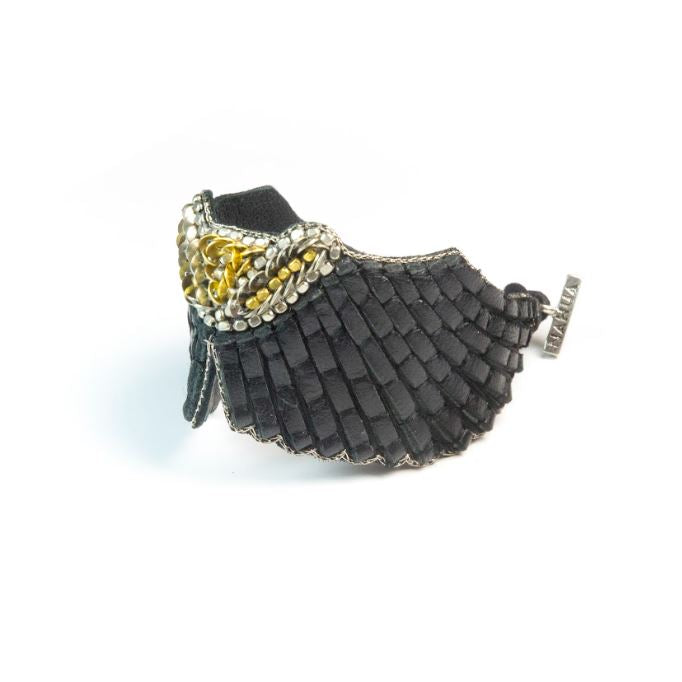 greige Nahua Angy Bracelet - Black