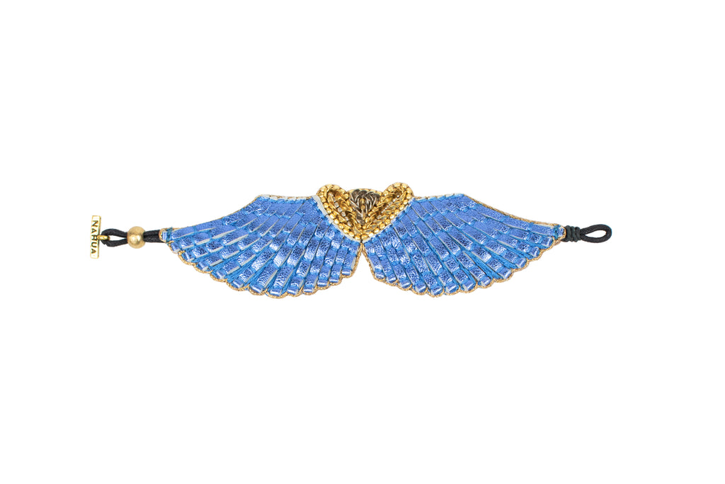 Greige Nahua Angy Bracelet - Blue
