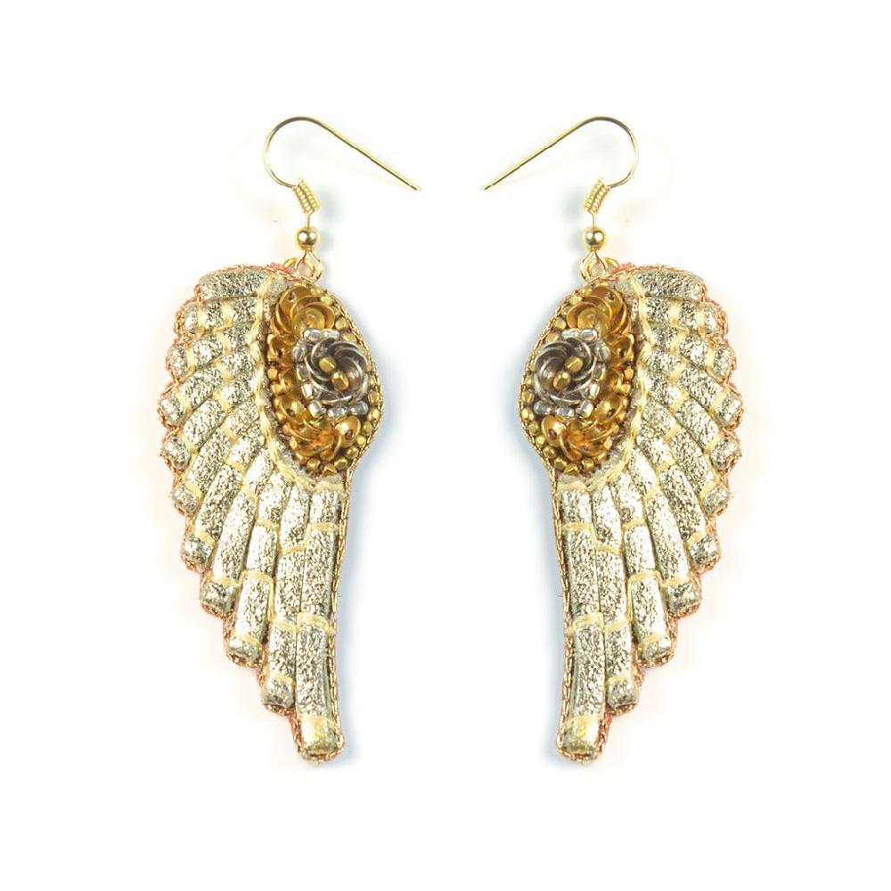greige Nahua Anita Earrings - Gold