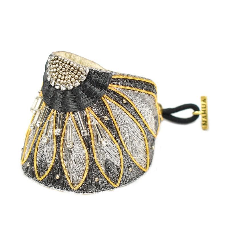 greige Nahua Apache Bracelet - Gunmetal