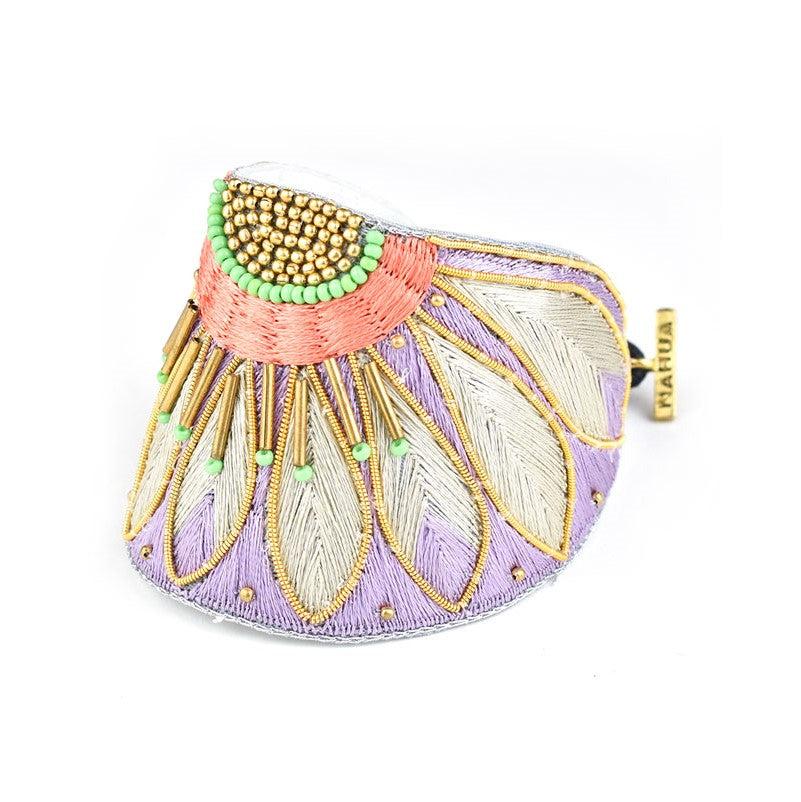 greige Nahua Apache Bracelet - Mauve