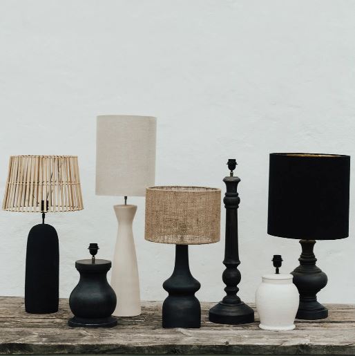 Greige Nero Drum Lampshade From Olsson & Jensen