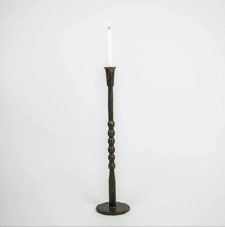 greige Nicolette Iron Candle Holder - 50cm