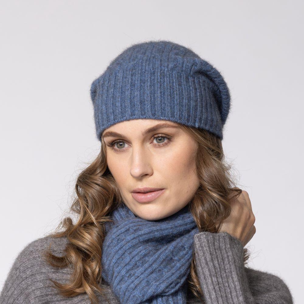 greige Noble Wilde Possum Merino Regal Beanie