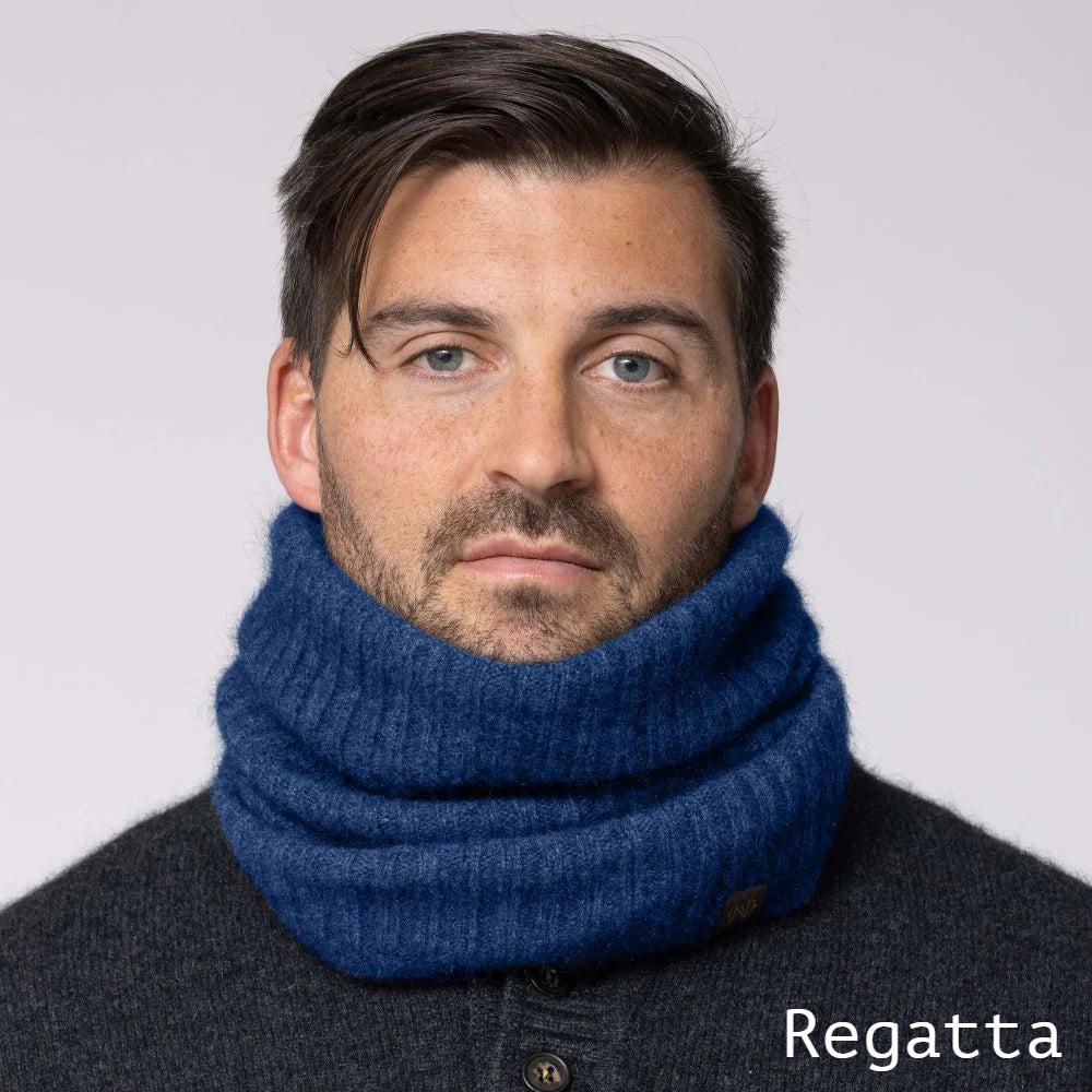 Greige Noble Wilde Possum Merino Rib Neck Warmer