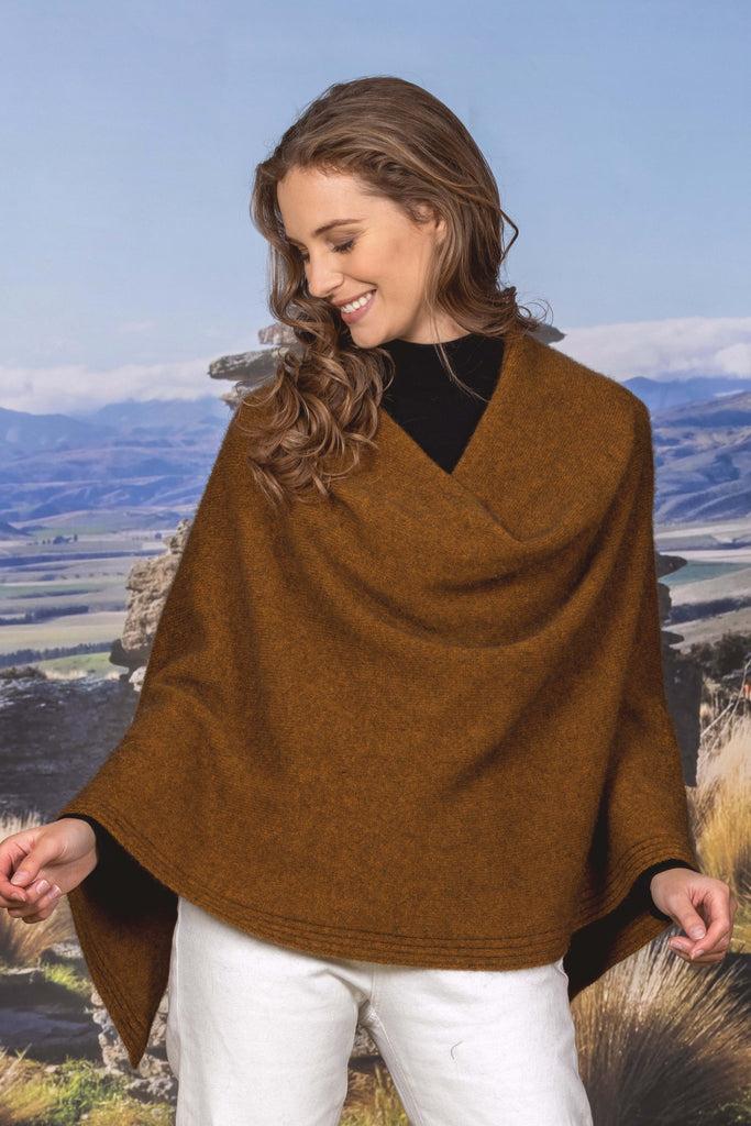 Greige Noble Wilde Wrap Up Cape Poncho
