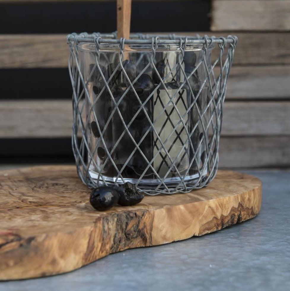 Greige Olive Wood Cutting Board