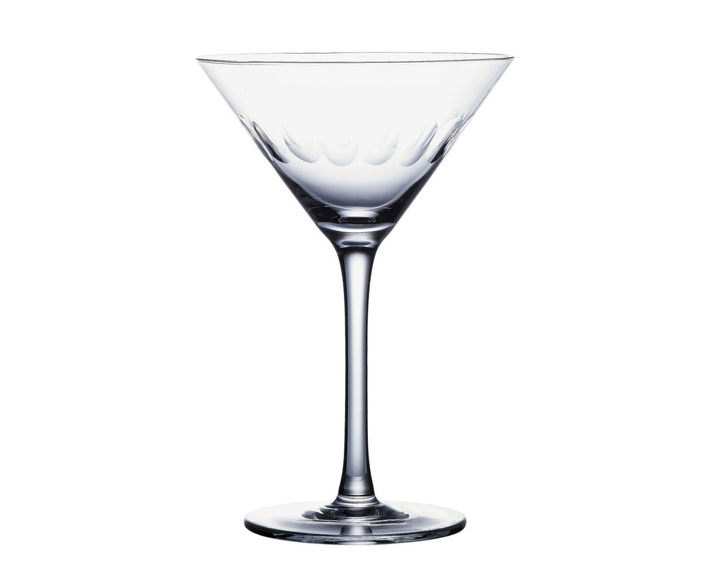 greige Pair of Martini Glasses - Two Style Options