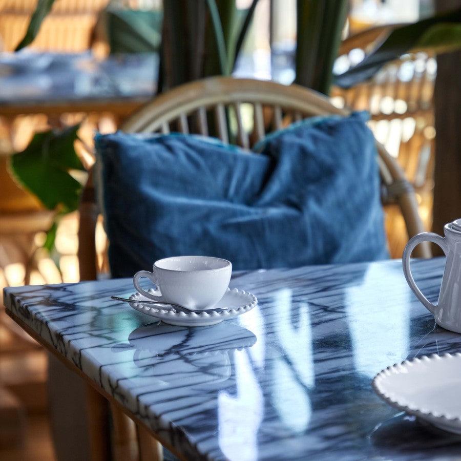 Greige Pearl Tea Cup And Saucer - Costa Nova