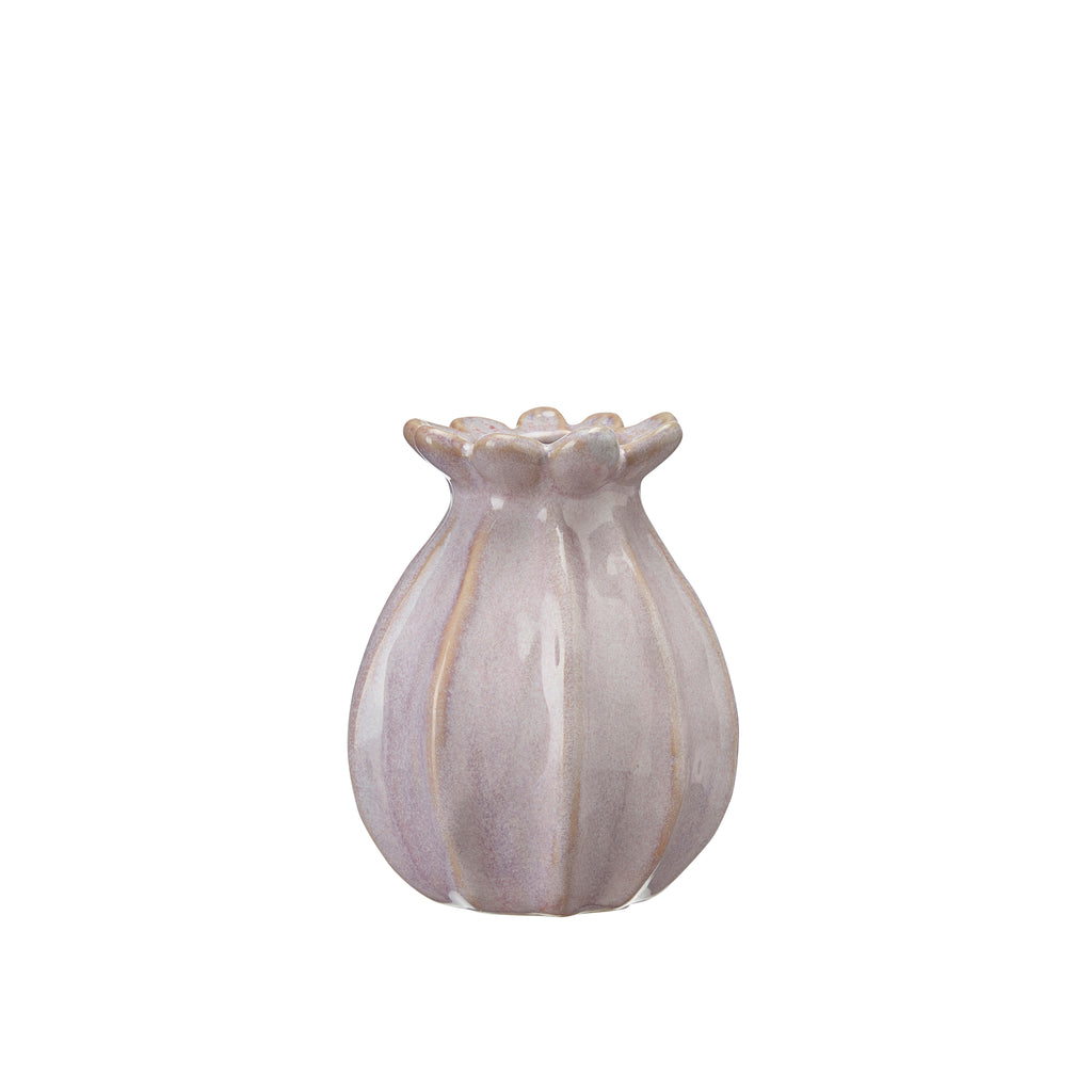 Greige Pink Seed Pod Vase - Two Sizes