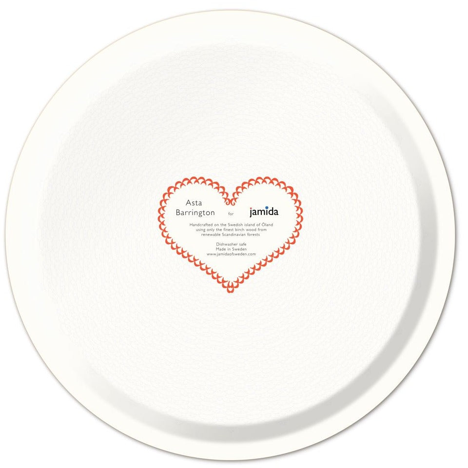 Greige Pizza Tray - Red - 39cm