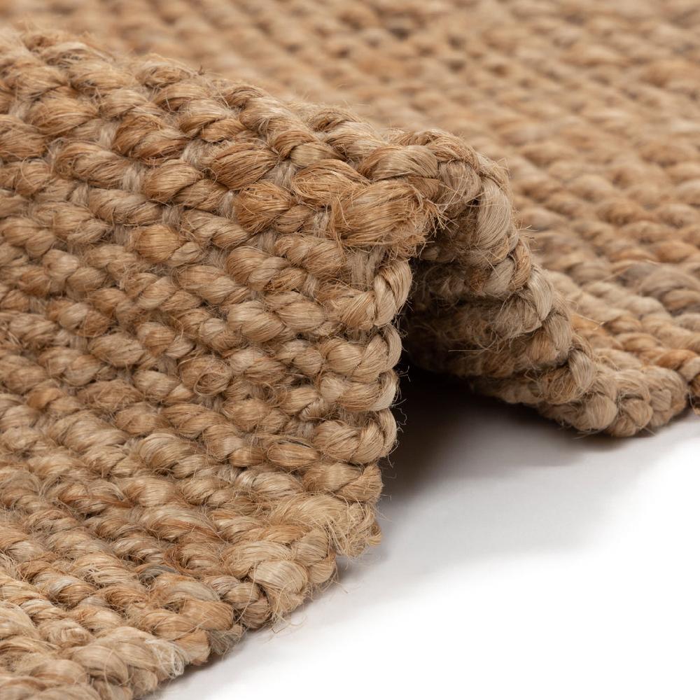 Greige Plain Woven Jute Rug - Rectangular - 120x180cm