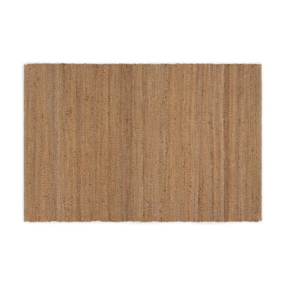 greige Plain Woven Jute Rug - Rectangular - 120x180cm