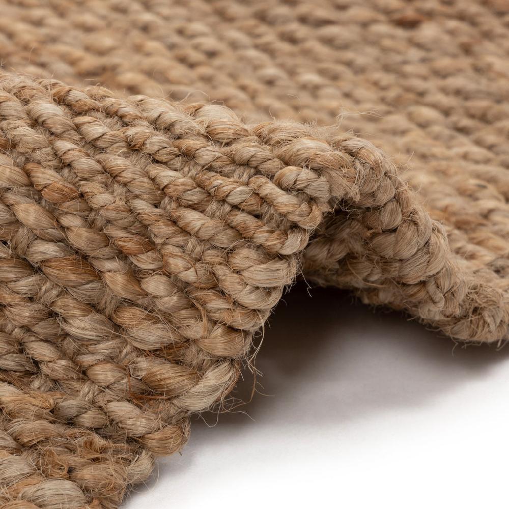 Greige Plain Woven Jute Rug - Rectangular - 75x135cm