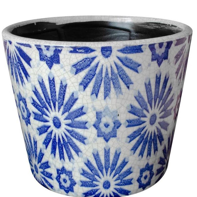 Greige Plant Pot Arta Indigo - Large
