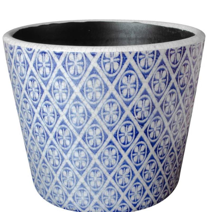 Greige Plant Pot Arta Indigo - Large