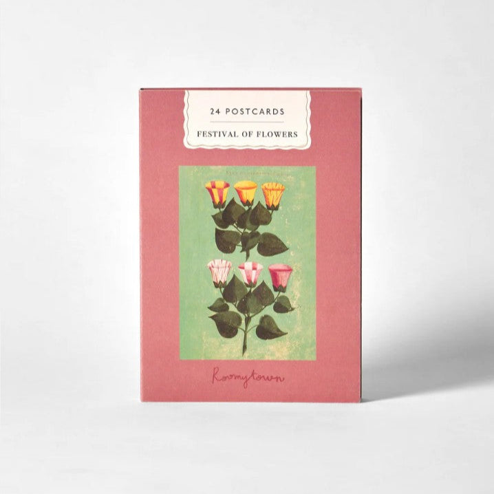 Greige Postcard Book - Festival Of Flowers
