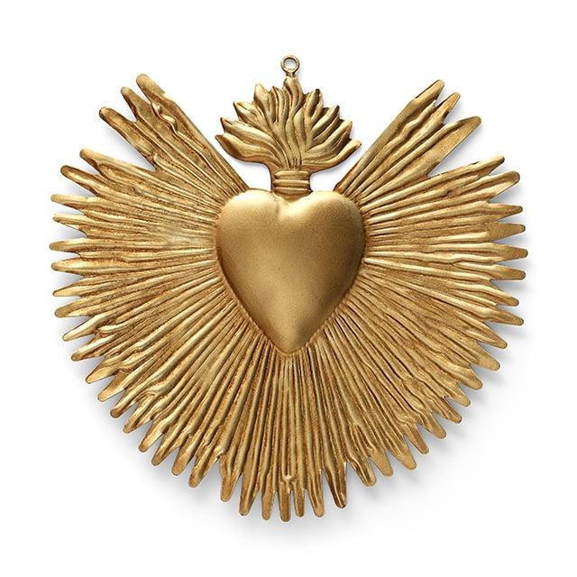 greige Rays Heart - Gold - Boncoeurs