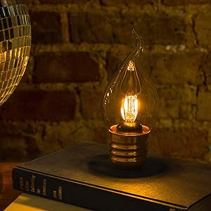 Greige Rechargeable Candle Lightbulb