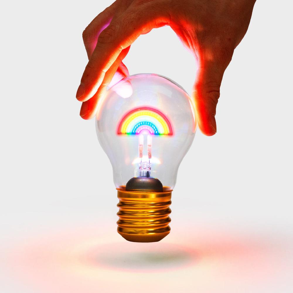 Greige Rechargeable Rainbow Lightbulb