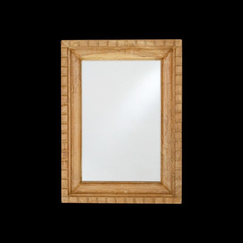 Greige Reclaimed Wood Mirror