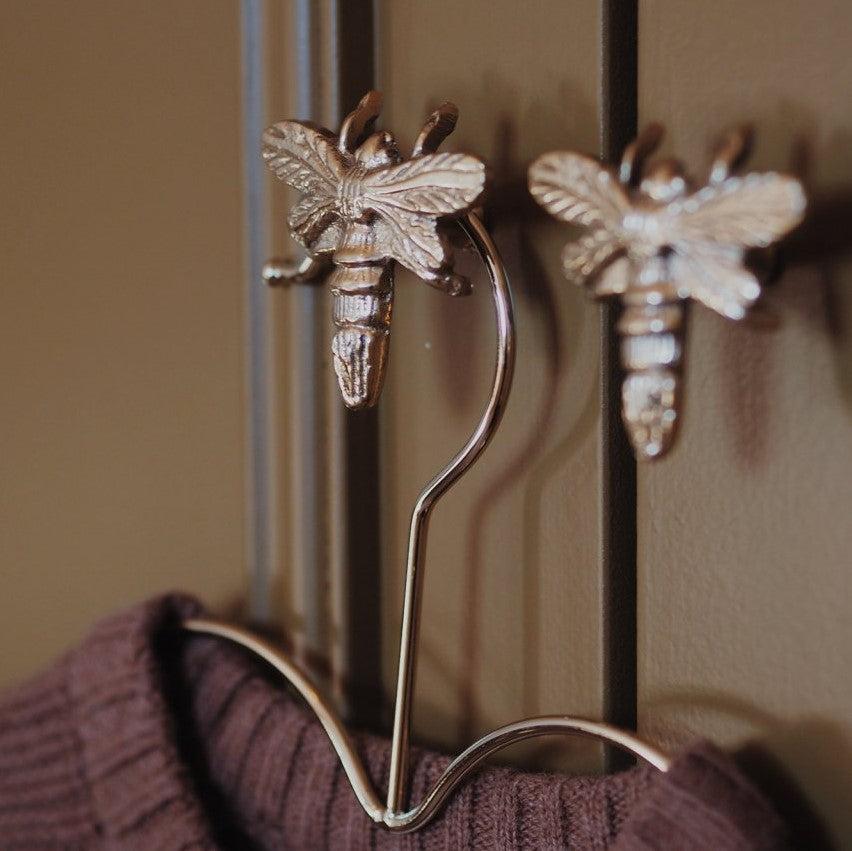 greige Recycled Brass Queen Bee Knob