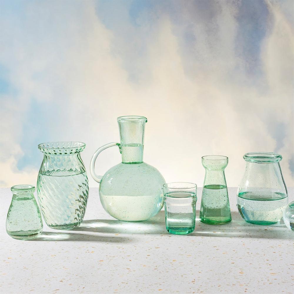 Greige Recycled Glass Jug