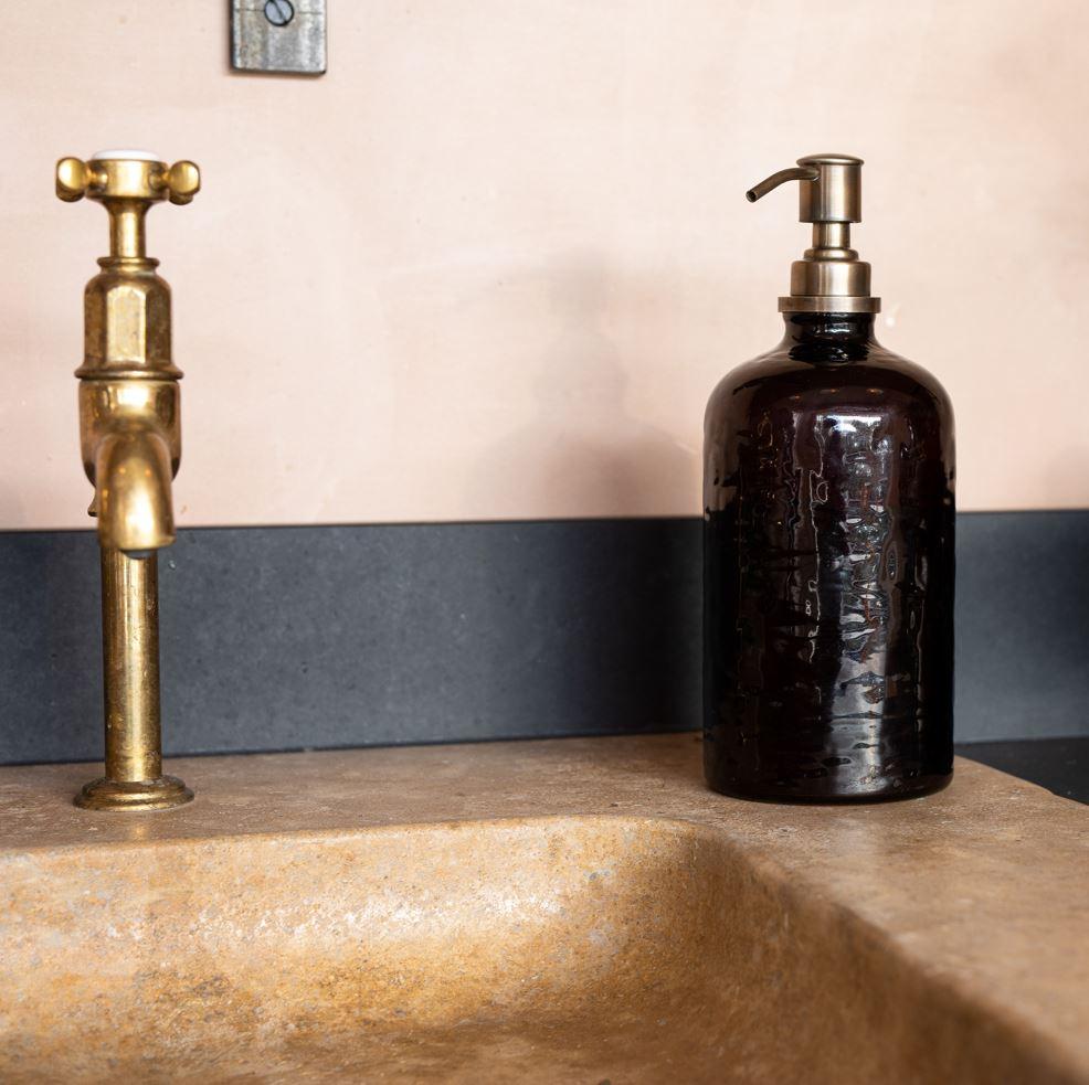 greige Recycled Glass Refill Bottle - Amber - 1 Litre