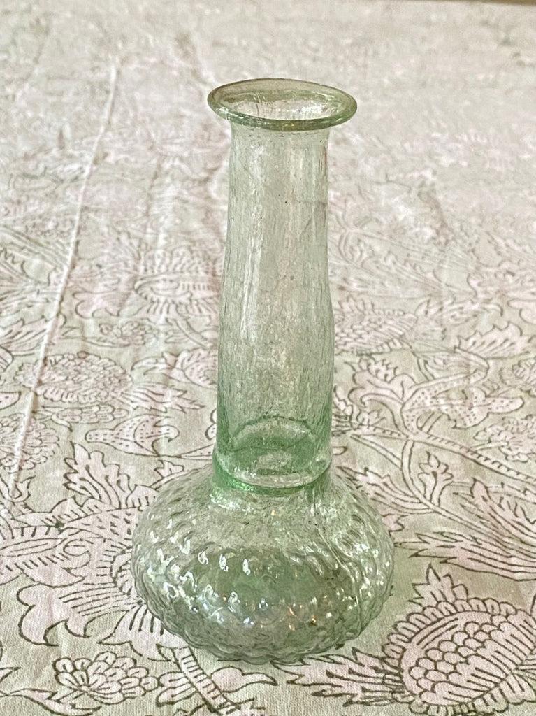 greige Recycled Green Glass Vase