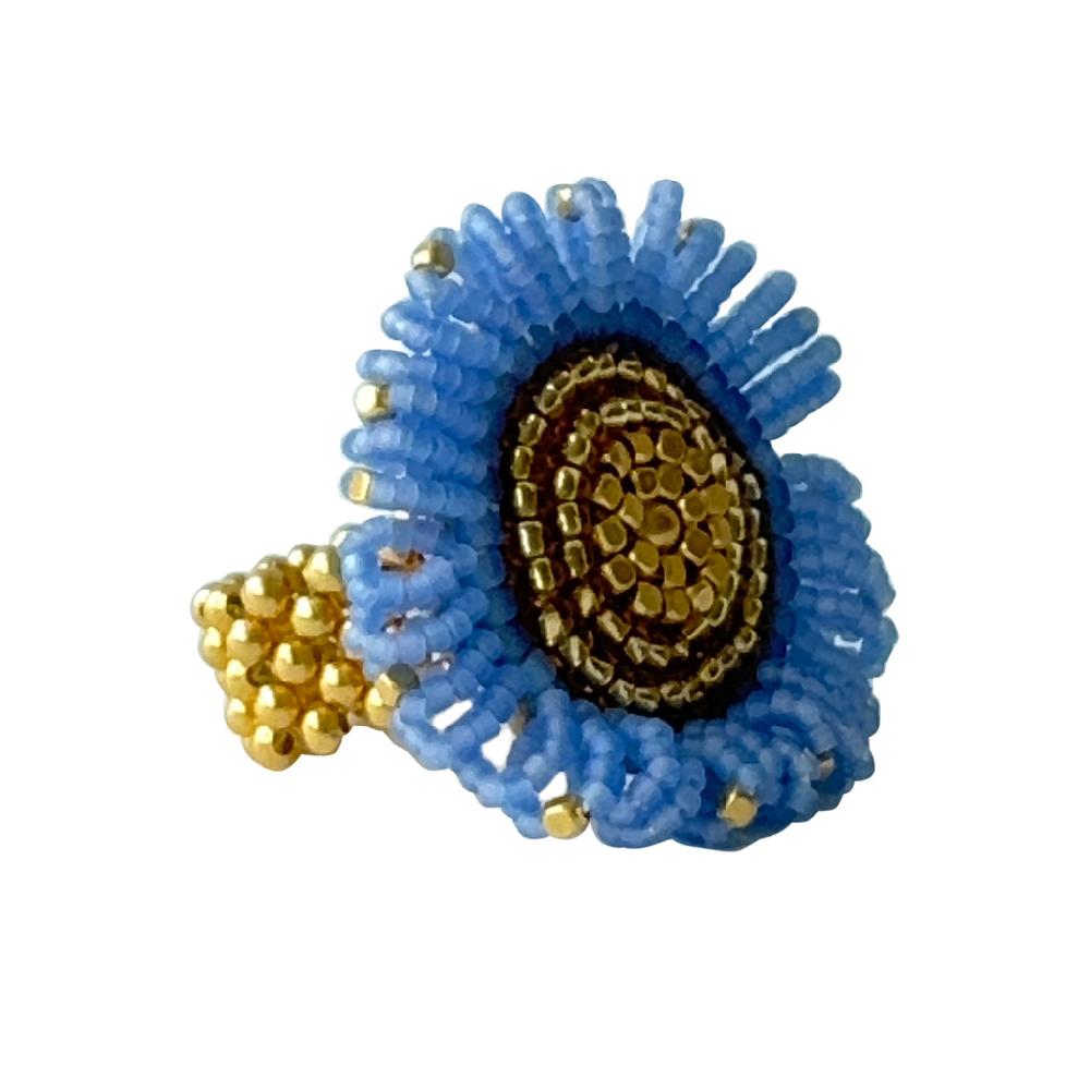 Greige Ring Sunflower - Various Colours - Ibu Jewels