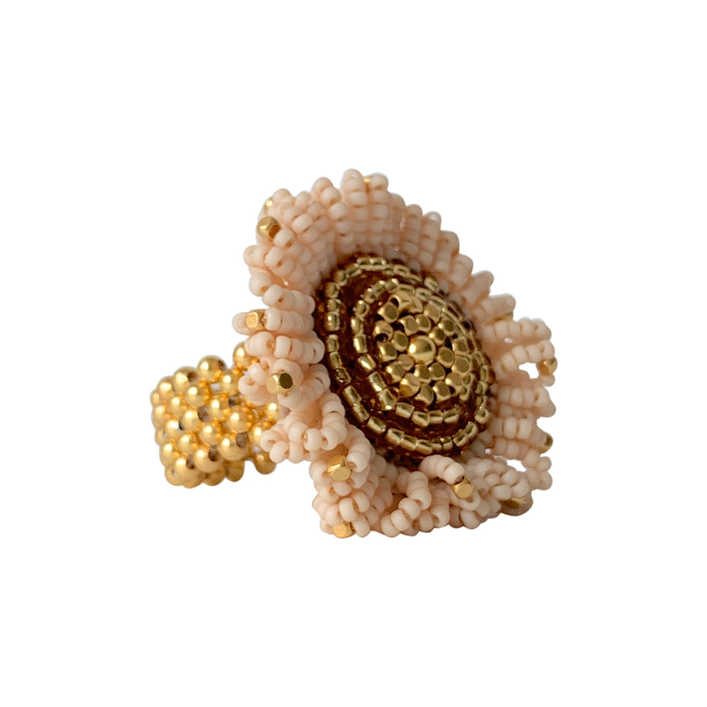 Greige Ring Sunflower - Various Colours - Ibu Jewels