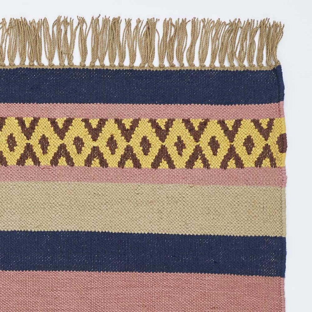 Greige Rug Made From Recycled Plastic Bottles
