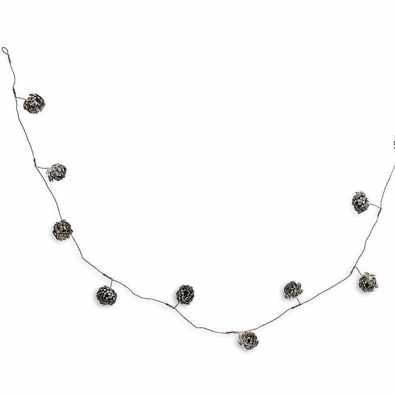 Greige Rustic Aged Zinc Bud Garland