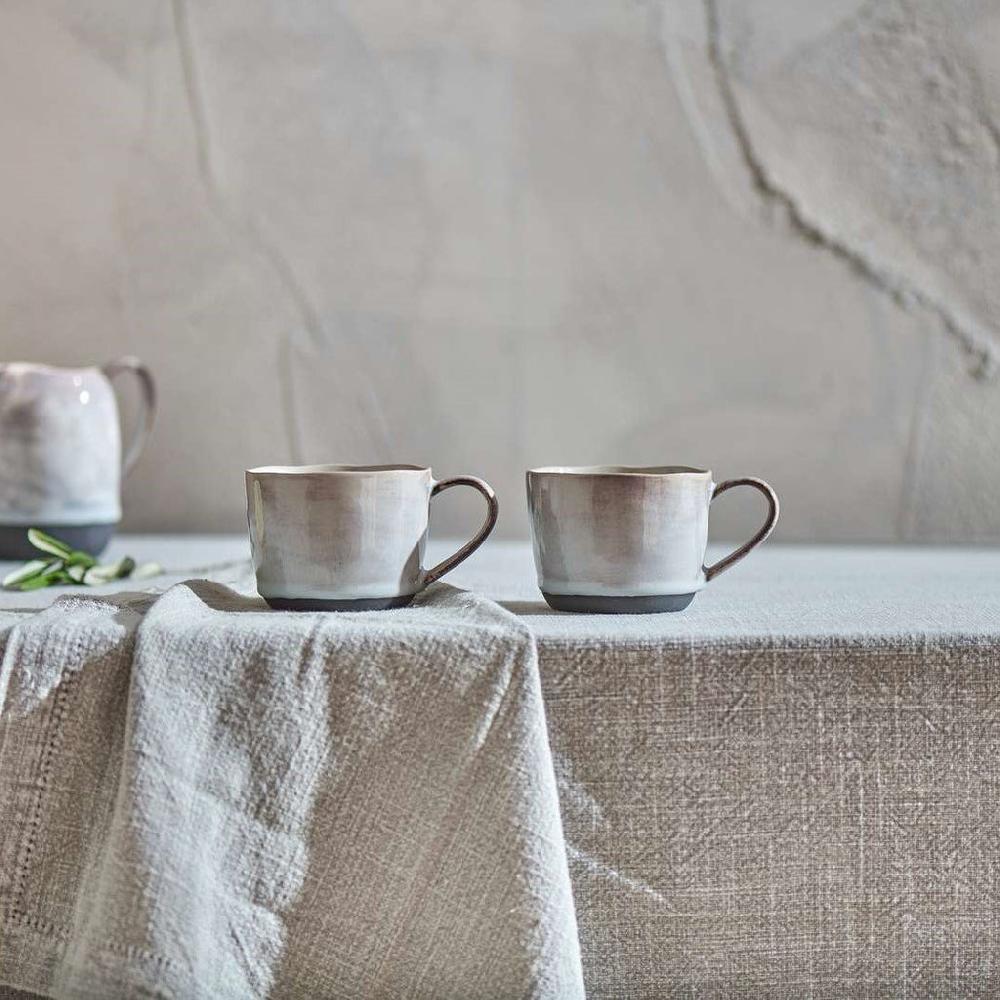 greige Rustic Glazed Terracotta Mug - Small