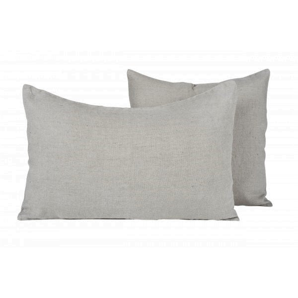 Greige Rustic Linen Cushion Covers