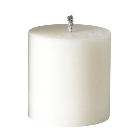 Greige Rustic Outdoor Event Candle - White