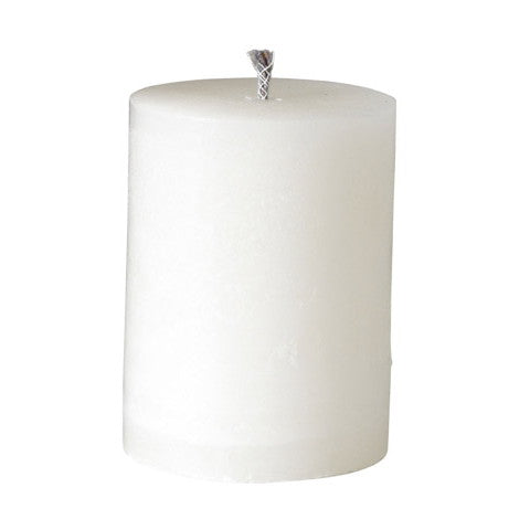 Greige Rustic Outdoor Event Candle - White