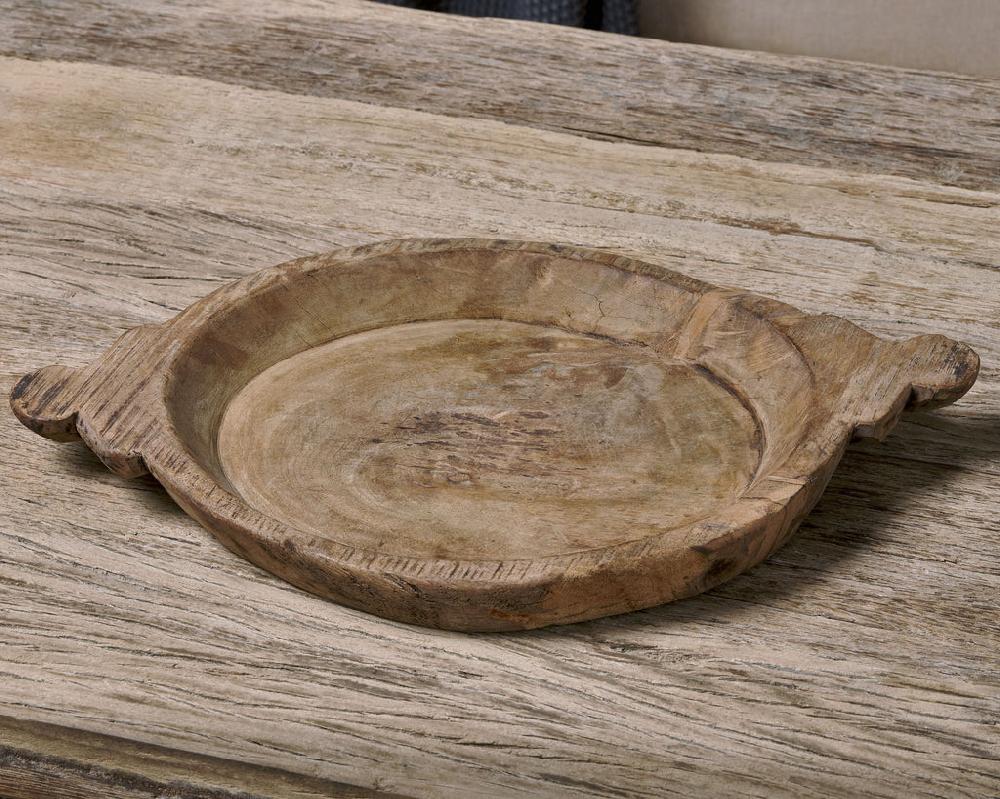 Greige Rustic Reclaimed Wood Platter