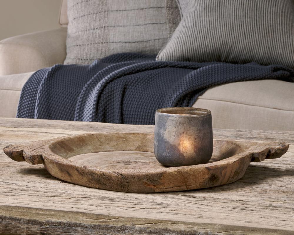 greige Rustic Reclaimed Wood Platter