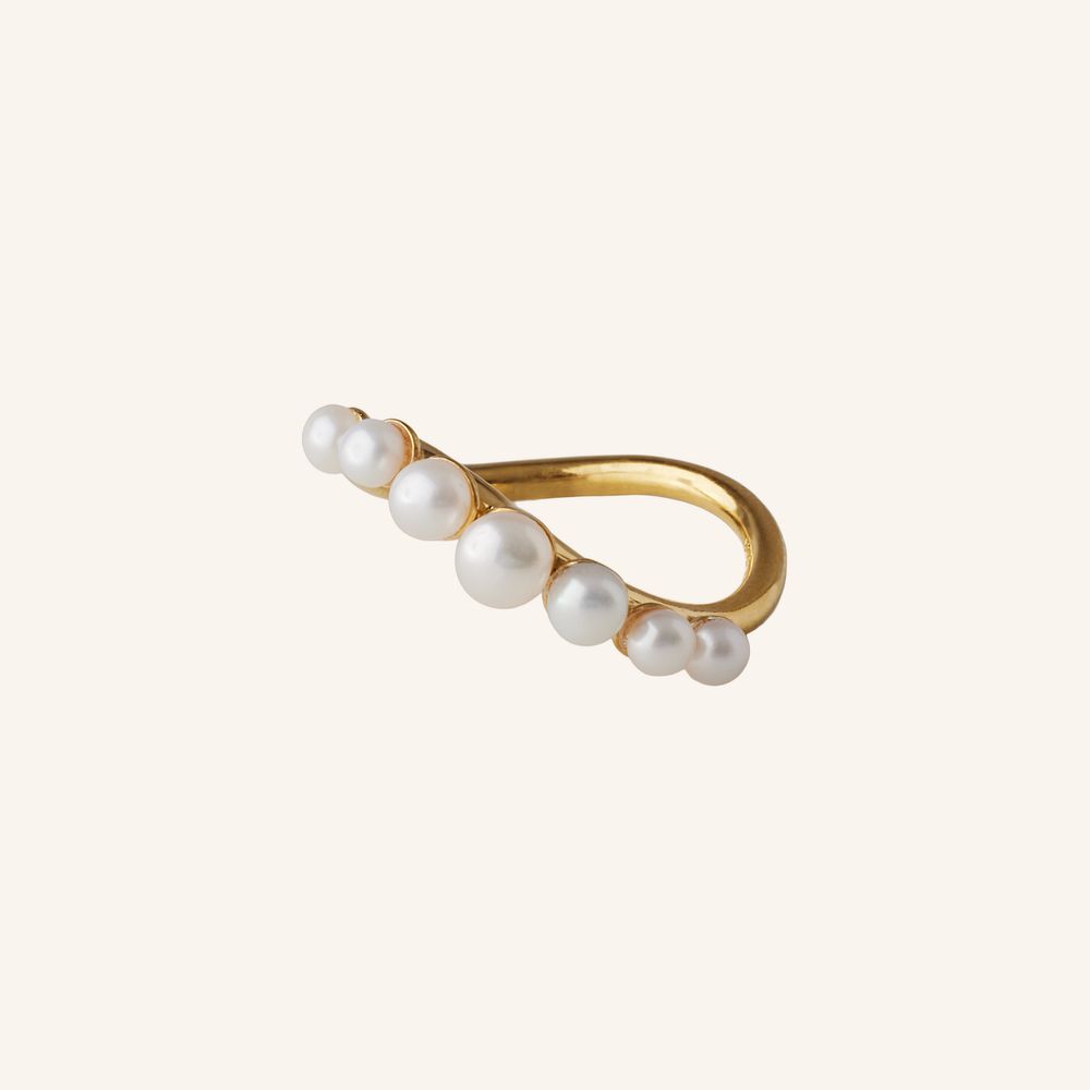Greige Sea Treasure Ring - Gold - Pernille Corydon