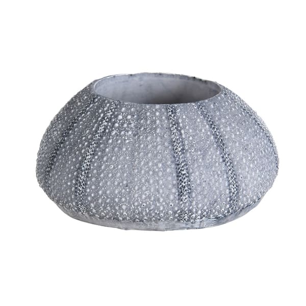 Greige Sea Urchin Tealight Holder - White Or Blue