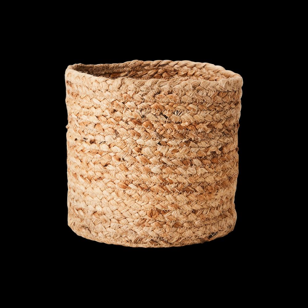 Greige Set Of Four Handwoven Natural Jute Baskets