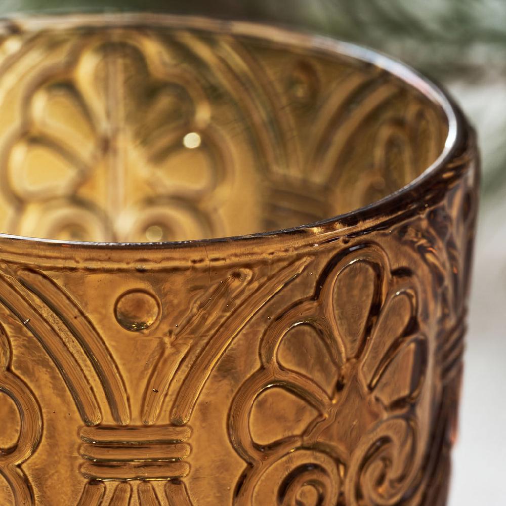 Greige Set Of Four Water Tumblers - Amber