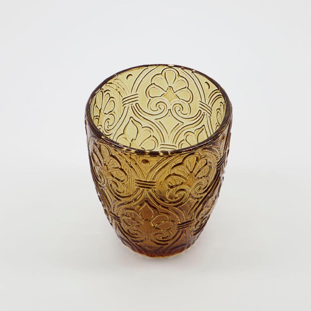 Greige Set Of Four Water Tumblers - Amber