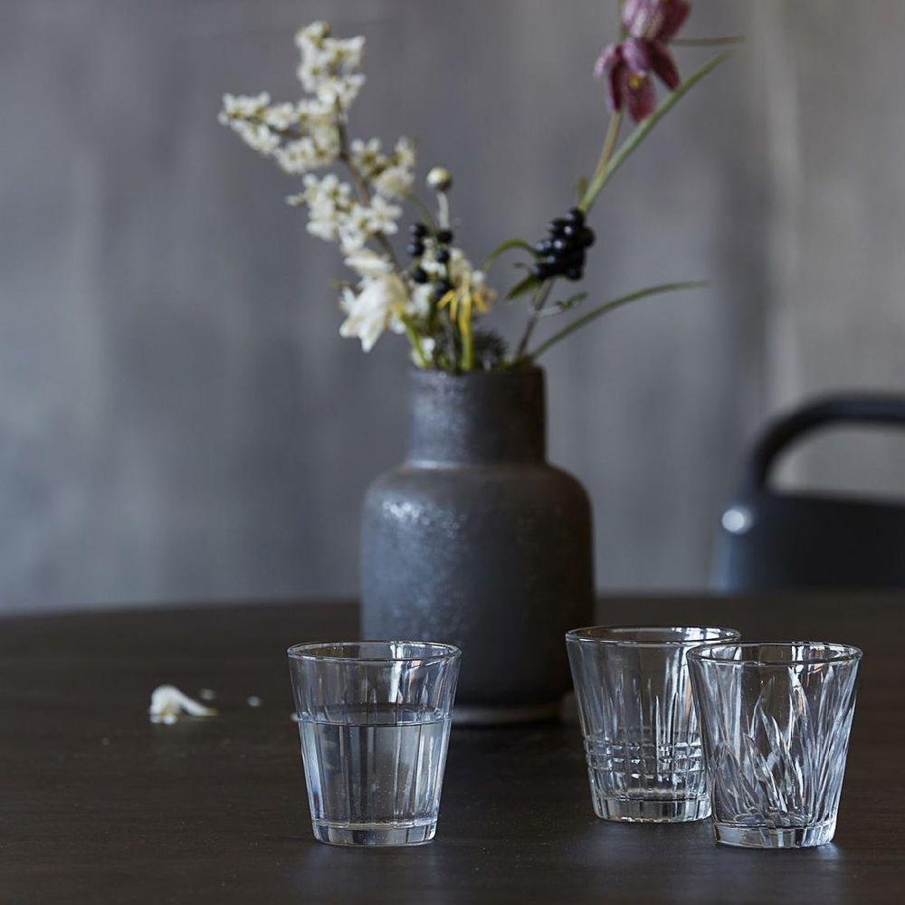 greige Set of Six Assorted Vintage Style Glasses