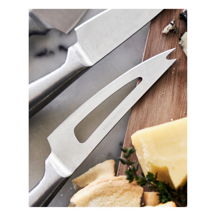Greige Set Of Three Stainless Steel Cheese Knives